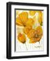 Yellow Poppies-Cherie Roe Dirksen-Framed Giclee Print