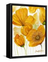 Yellow Poppies-Cherie Roe Dirksen-Framed Stretched Canvas
