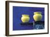Yellow Pots, Blue Wall-Douglas Steakley-Framed Giclee Print