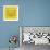 Yellow Raccoon Polygon-Lisa Kroll-Framed Art Print displayed on a wall