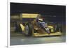 Yellow Race Car-William Vanderdasson-Framed Giclee Print