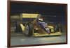 Yellow Race Car-William Vanderdasson-Framed Giclee Print