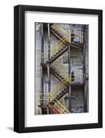 Yellow Railings-David Lorenz Winston-Framed Art Print