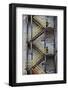 Yellow Railings-David Lorenz Winston-Framed Art Print