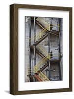 Yellow Railings-David Lorenz Winston-Framed Art Print