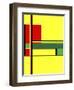 Yellow Rectangles-Diana Ong-Framed Giclee Print