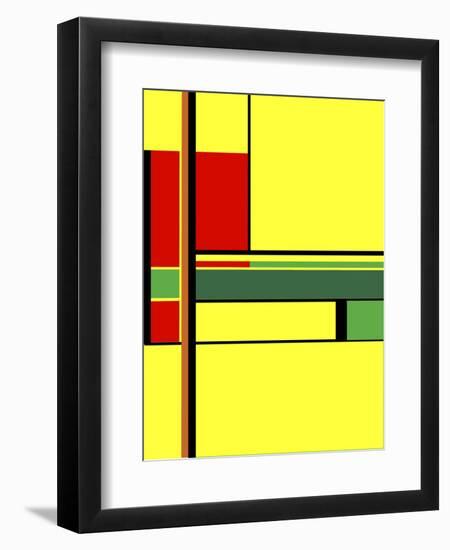 Yellow Rectangles-Diana Ong-Framed Giclee Print