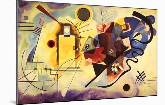 Yellow, Red and Blue, c.1925-Wassily Kandinsky-Mounted Art Print