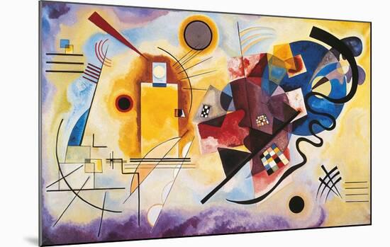 Yellow, Red and Blue, c.1925-Wassily Kandinsky-Mounted Art Print