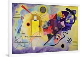 Yellow, Red, Blue, 1925 (Oil on Canvas)-Wassily Kandinsky-Framed Giclee Print