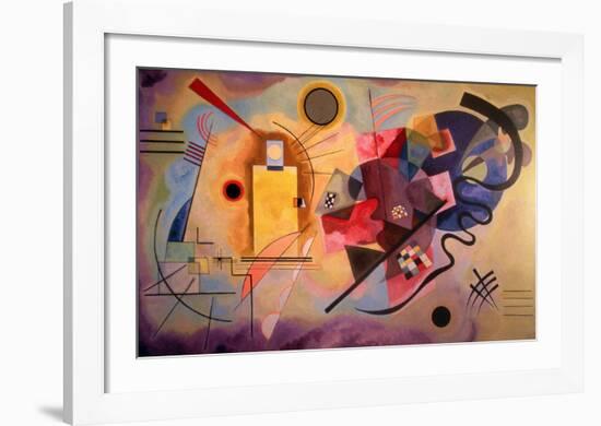 Yellow-Red-Blue (1925)-Wassily Kandinsky-Framed Art Print