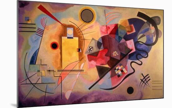 Yellow-Red-Blue (1925)-Wassily Kandinsky-Mounted Art Print