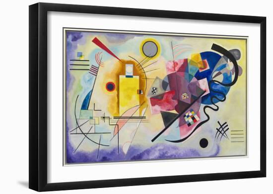 Yellow-Red-Blue (1925)-Wassily Kandinsky-Framed Art Print