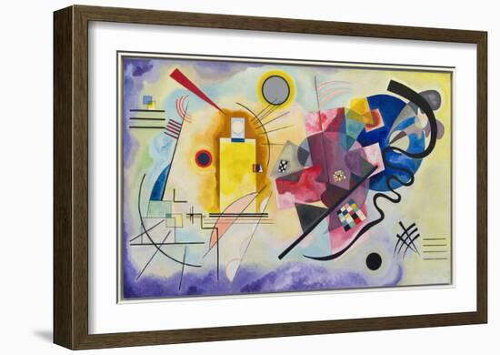 Yellow-Red-Blue (1925)-Wassily Kandinsky-Framed Art Print