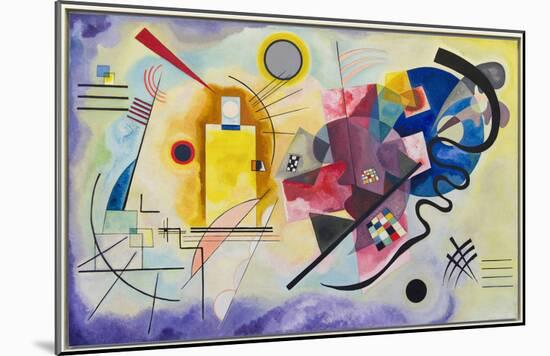 Yellow-Red-Blue (1925)-Wassily Kandinsky-Mounted Art Print