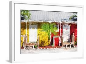 Yellow & Red II - In the Style of Oil Painting-Philippe Hugonnard-Framed Giclee Print
