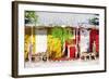 Yellow & Red II - In the Style of Oil Painting-Philippe Hugonnard-Framed Giclee Print