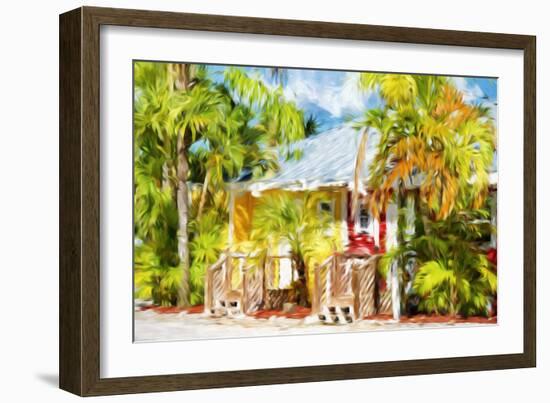 Yellow & Red - In the Style of Oil Painting-Philippe Hugonnard-Framed Giclee Print