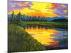 Yellow Reflections on Voorhis Pond-Patty Baker-Mounted Art Print