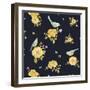 Yellow Rose Pattern-Yachal Design-Framed Giclee Print