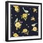 Yellow Rose Pattern-Yachal Design-Framed Giclee Print