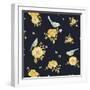 Yellow Rose Pattern-Yachal Design-Framed Giclee Print