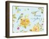 Yellow Rose Thank You-Yachal Design-Framed Giclee Print