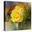 Yellow Rose-Skarlett-Stretched Canvas