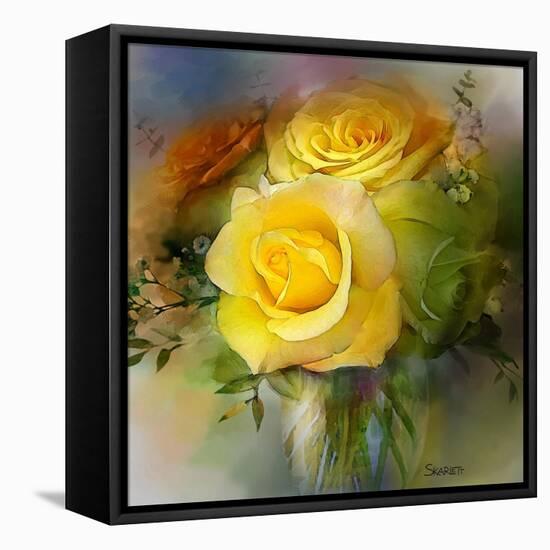 Yellow Rose-Skarlett-Framed Stretched Canvas