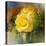 Yellow Rose-Skarlett-Stretched Canvas