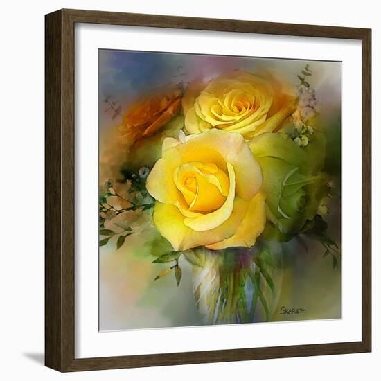 Yellow Rose-Skarlett-Framed Giclee Print