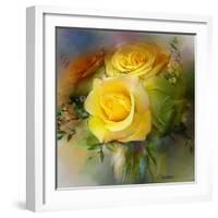 Yellow Rose-Skarlett-Framed Giclee Print