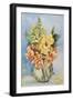 Yellow Roses and Antirrhinums, 2001-Joan Thewsey-Framed Giclee Print