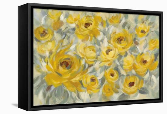 Yellow Roses-Silvia Vassileva-Framed Stretched Canvas