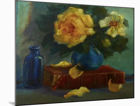 Yellow Roses,-Lee Campbell-Mounted Giclee Print