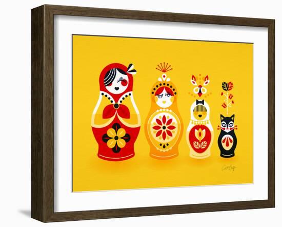 Yellow Russian Dolls-Cat Coquillette-Framed Giclee Print