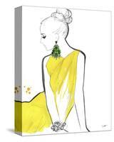 Yellow Sarong-Jessica Durrant-Stretched Canvas