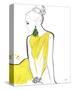 Yellow Sarong-Jessica Durrant-Stretched Canvas