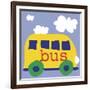 Yellow School Bus-Erin Clark-Framed Giclee Print