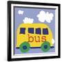 Yellow School Bus-Erin Clark-Framed Giclee Print