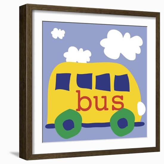 Yellow School Bus-Erin Clark-Framed Premium Giclee Print