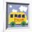 Yellow School Bus-Erin Clark-Framed Giclee Print