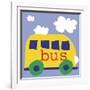 Yellow School Bus-Erin Clark-Framed Giclee Print