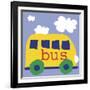 Yellow School Bus-Erin Clark-Framed Giclee Print