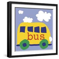 Yellow School Bus-Erin Clark-Framed Giclee Print