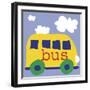 Yellow School Bus-Erin Clark-Framed Giclee Print