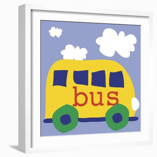 Yellow School Bus-Erin Clark-Framed Giclee Print