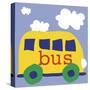 Yellow School Bus-Erin Clark-Stretched Canvas