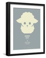 Yellow Sheep Multilingual Poster-NaxArt-Framed Art Print