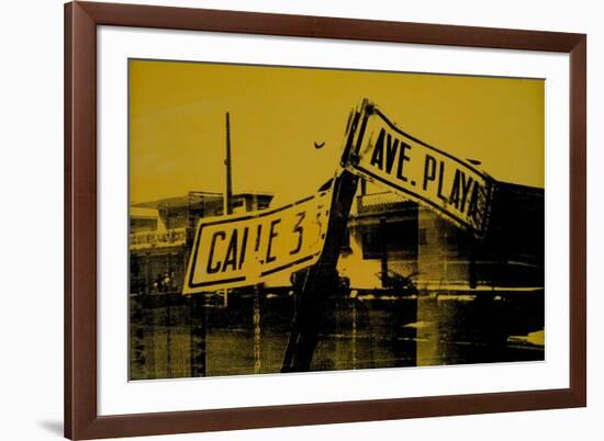 Yellow Sign-David Studwell-Framed Giclee Print